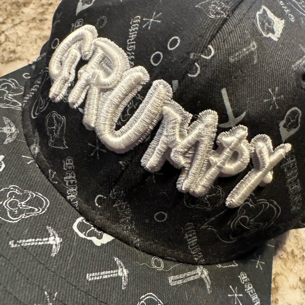 Walt Disneyland GRUMPY Men’s / Women’s Adult Black Graffiti Baseball Hat MINTY - Picture 2 of 6